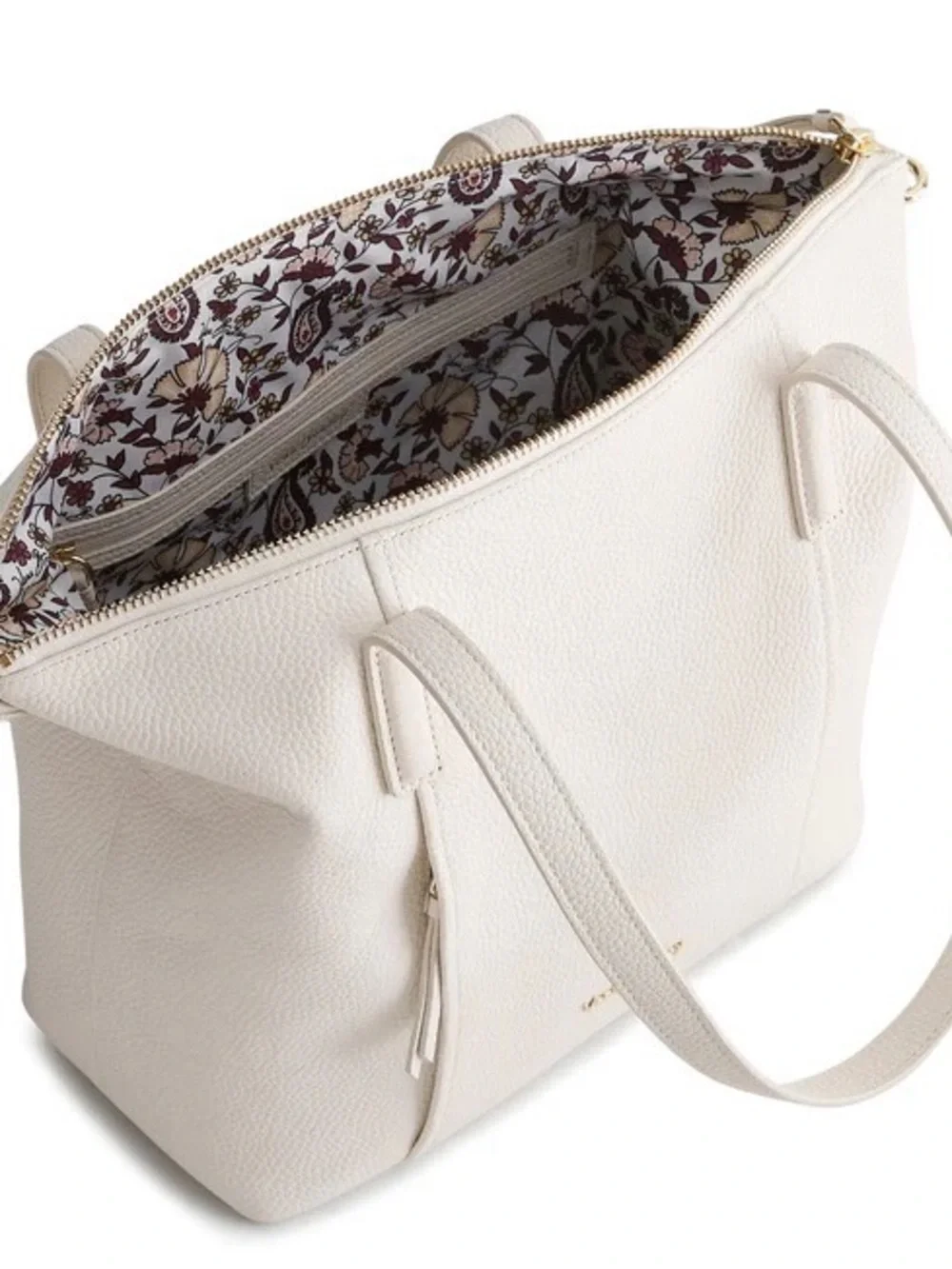 Vera Bradley Charlie Leather  Shoulder Bag -Coconut White-NWT